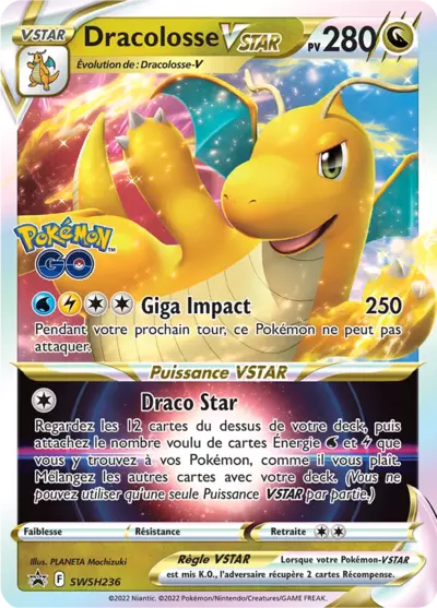 Carte Pokémon Dracolosse VSTAR SWSH236 - Promo Épée et Bouclier (SWSH) chez Manga Cash Ans (Liège)