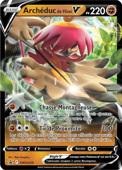 Carte Pokémon Archéduc de Hisui V SWSH238 - Promo Épée et Bouclier (SWSH) chez Manga Cash Ans (Liège)