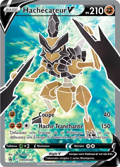 Carte Pokémon Hachécateur V SWSH248 - Promo Épée et Bouclier (SWSH) chez Manga Cash Ans (Liège)