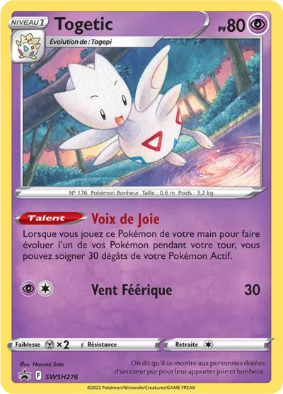 Carte Pokémon Togetic SWSH276 - Promo Épée et Bouclier (SWSH) chez Manga Cash Ans (Liège)