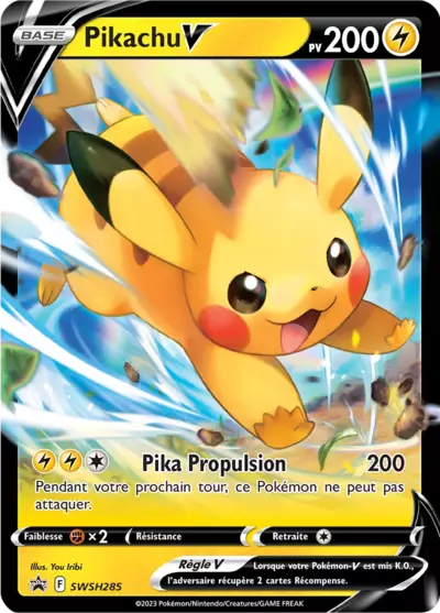 Carte Pokémon Pikachu V SWSH285 - Promo Épée et Bouclier (SWSH) chez Manga Cash Ans (Liège)