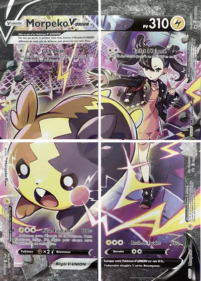 Carte Pokémon Morpeko VUNION SWSH287-288-289-290 - Promo Épée et Bouclier (SWSH) chez Manga Cash Ans (Liège)