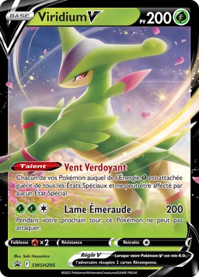 Carte Pokémon Viridium V SWSH295 - Promo Épée et Bouclier (SWSH) chez Manga Cash Ans (Liège)