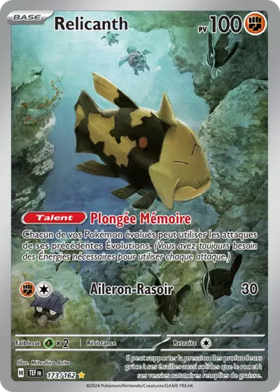 Retrouvez Relicanth 173/162 – Forces Temporelles chez Manga Cash Ans (Liège).