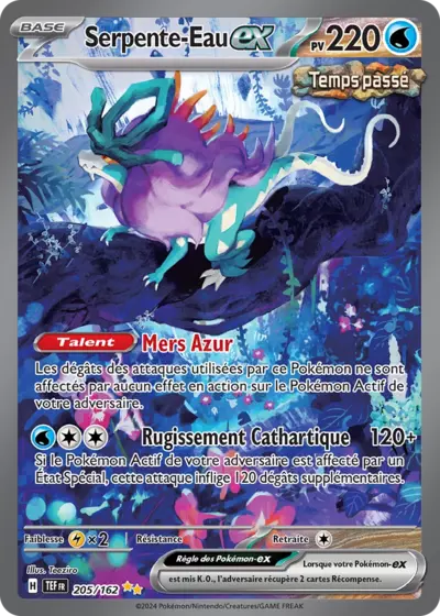 Retrouvez Serpente-Eau EX 205/162 – Forces Temporelles chez Manga Cash Ans (Liège).