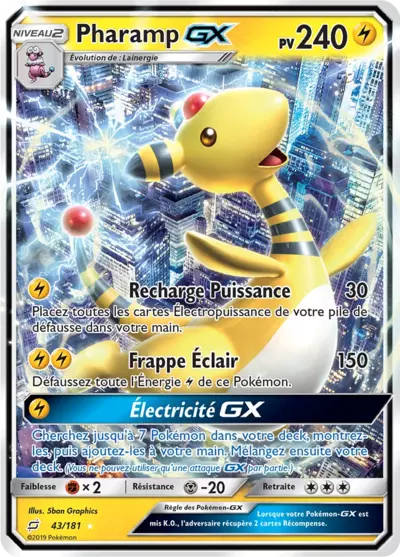Pharamp GX 043/181, carte Duo de Choc (TEU), en vente à Manga Cash à Ans, province de Liège.