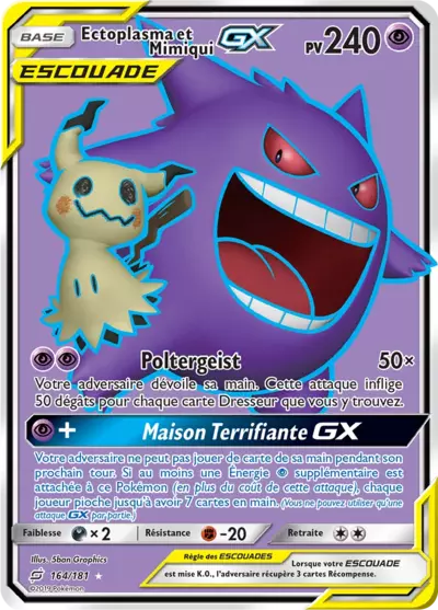 Ectoplasma et Mimiqui Escouade 164/181, carte Duo de Choc (TEU), en vente à Manga Cash à Ans, province de Liège.