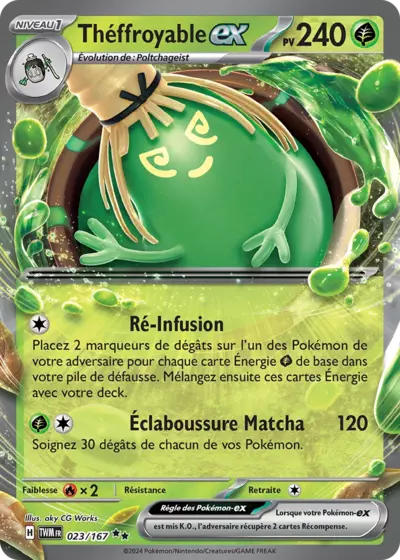 Retrouvez Théffroyable EX 023/167 – Mascarade Crépusculaire chez Manga Cash Ans (Liège).