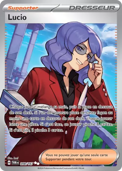 Retrouvez Lucio 208/167 – Mascarade Crépusculaire chez Manga Cash Ans (Liège).