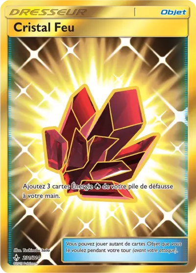 Cristal Feu 231/214, carte Alliance Infaillible (UNB), en vente à Manga Cash à Ans, province de Liège.