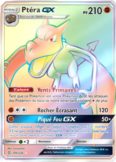 Ptéra GX 244/236, carte Harmonie des Esprits (UNM), en vente à Manga Cash à Ans, province de Liège.
