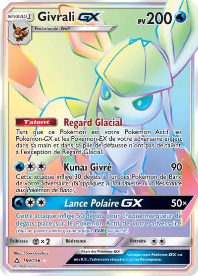 Givrali GX 159/156, carte Ultra-Prisme (UPR), en vente à Manga Cash à Ans, province de Liège.