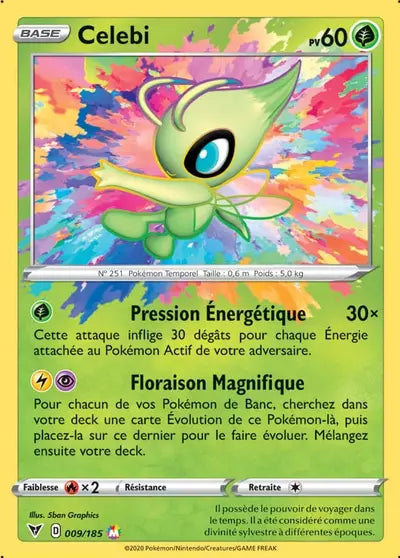 Carte Pokémon Celebi 009/185 Voltage Éclatant - Manga Cash Ans (Liège)