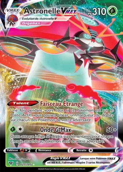 Carte Pokémon Astronelle VMAX 021/185 Voltage Éclatant - Manga Cash Ans-Liège