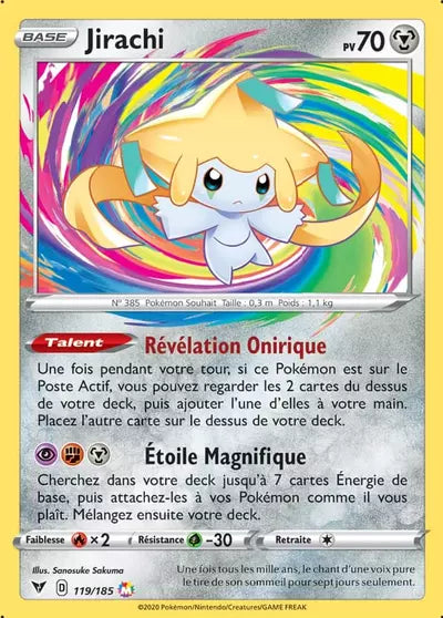 Carte Pokémon Jirachi 119/185 Voltage Éclatant - Manga Cash Ans (Liège)