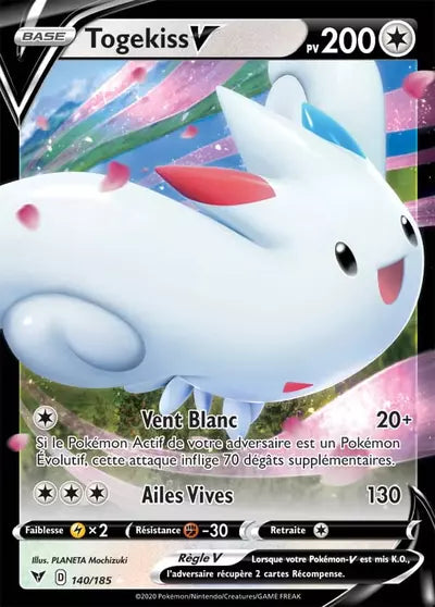 Carte Pokémon Togekiss V 140/185 Voltage Éclatant - Manga Cash Ans (Liège)