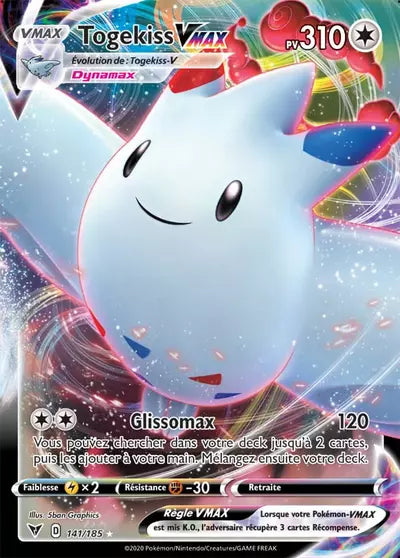 Carte Pokémon Togekiss VMAX 141/185 Voltage Éclatant - Manga Cash Liège