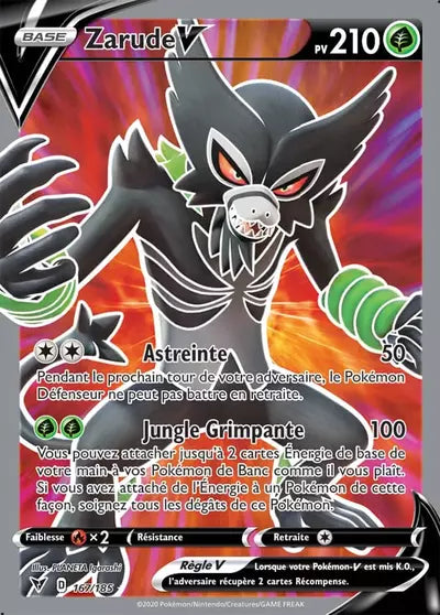 Carte Pokémon Zarude V 167/185 Voltage Éclatant - Manga Cash Ans (Liège)