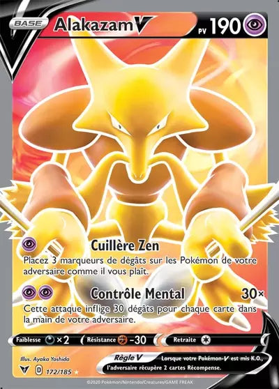 Carte Pokémon Alakazam V 172/185 Voltage Éclatant - Manga Cash Ans-Liège