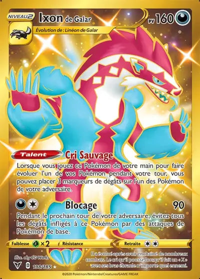 Carte Pokémon Ixôn de Galar 198/185 Voltage Éclatant - Manga Cash Ans (Liège)