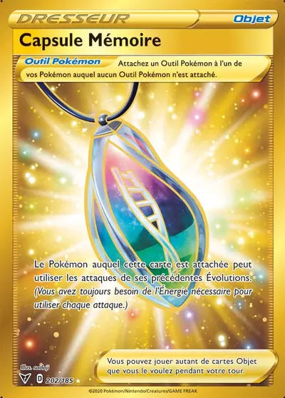 Carte Pokémon Capsule Mémoire 202/185 Voltage Éclatant - Manga Cash Liège