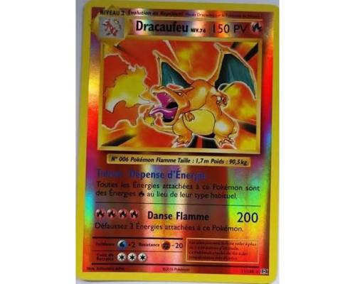 Dracaufeu Reverse 11/108, carte Évolutions (EVO), en vente à Manga Cash à Ans, province de Liège.