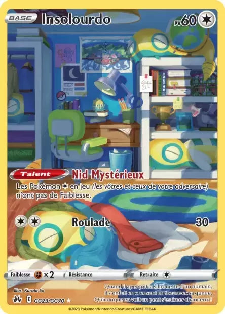 Insolourdo GG23/GG70 issu de l’extension Zénith Suprême, présentée chez Manga Cash à Ans, province de Liège.