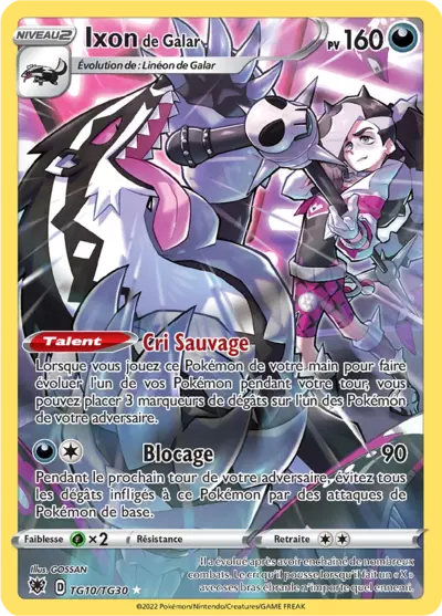 Ixon de Galar TG10/TG30 issu de l’extension Astres Radieux, disponible chez Manga Cash à Ans, en région liégeoise.
