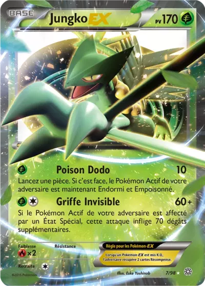 Carte Pokémon Jungko-EX 7/98 XY Origines Antiques en français