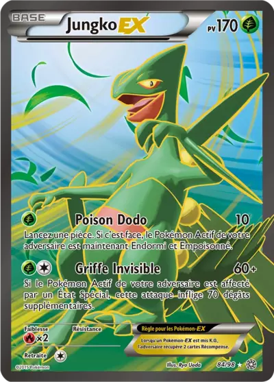 Carte Pokémon Jungko-EX 84/98 XY Origines Antiques en français