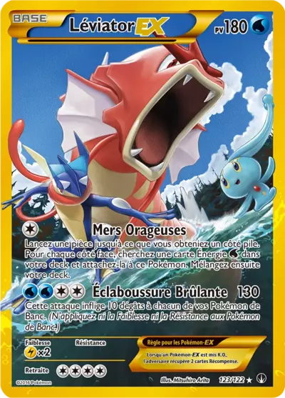 Carte Pokémon Léviator-EX 123/122 XY Rupture TURBO en français