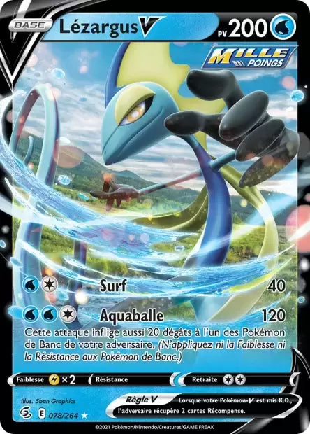 Carte Pokémon Lézargus V 078/264 Poing de Fusion vendue à Manga Cash Liège