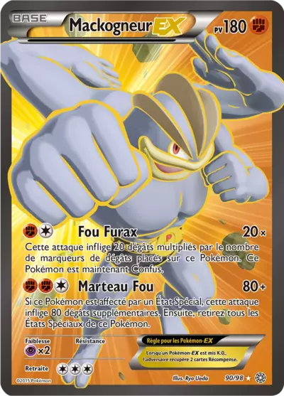 Carte Pokémon Mackogneur-EX 90/98 XY Origines Antiques en français