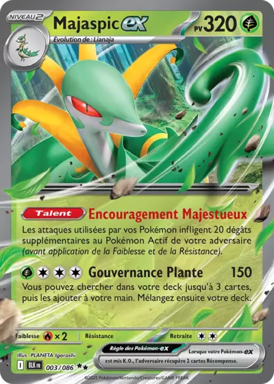 Majaspic EX 003/086 de l’extension Foudre Noire, mise en avant par Manga Cash à Ans en région liégeoise.