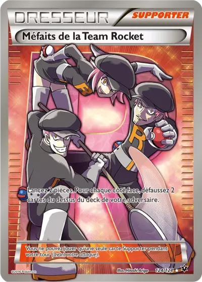 Carte Pokémon Méfaits de la Team Rocket 124/124 XY Impact des Destins en français