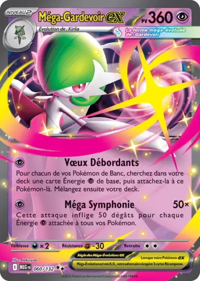 Retrouvez Méga-Gardevoir EX 060/132 – Méga Évolution chez Manga Cash Ans (Liège).
