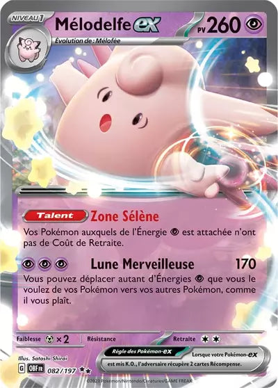 Retrouvez Mélodelfe EX 082/197 – Flammes Obsidiennes chez Manga Cash Ans (Liège).