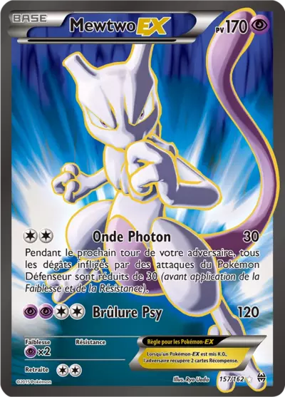 Carte Pokémon Mewtwo-EX 157/162 XY Impulsion TURBO en français