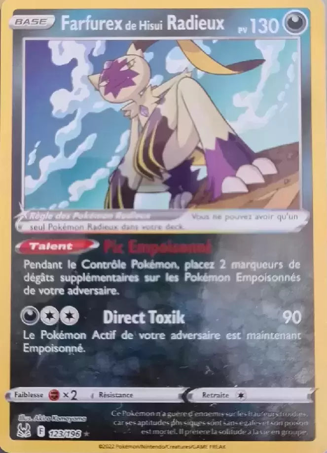 123/196 : Farfurex de Hisui Radieux - Origine Perdue - LOR