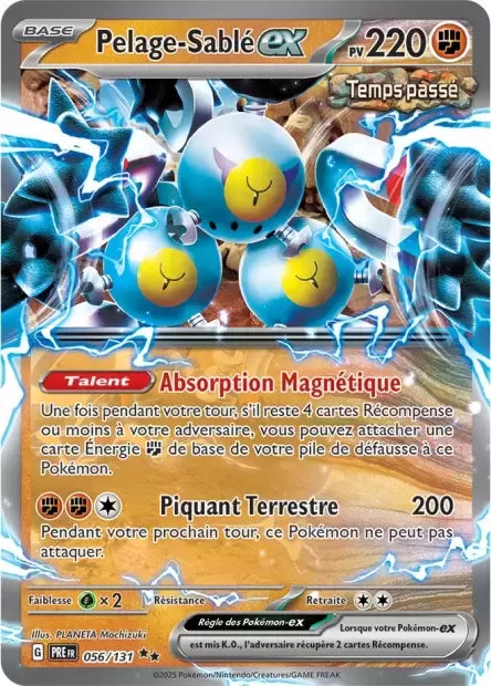 Pelage-Sablé EX 056/131 issu de l’extension Évolutions Prismatiques, disponible chez Manga Cash à Ans en province de Liège.