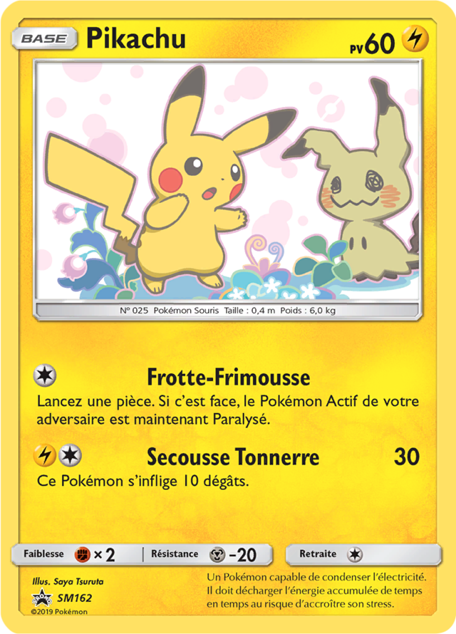 Carte Pokémon promo Pikachu SM162 – Soleil et Lune – en vente chez Manga Cash à Ans, proche de Liège