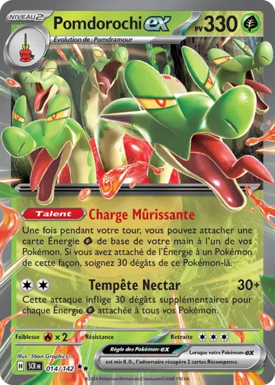 Pomdorochi EX 014/142 de l’extension Couronne Stellaire, présentée chez Manga Cash à Ans en région liégeoise.