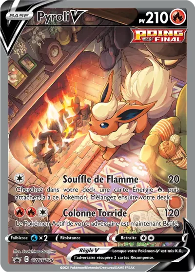 Carte Pokémon Pyroli V SWSH179 Promo Black Star dispo à Ans chez Manga Cash