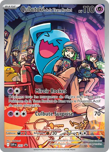 Qulbutoké de la Team Rocket SVP203 Promo des cartes Écarlate et Violet, en vente à Manga Cash à Ans, province de Liège.