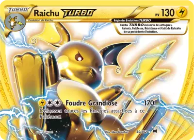 Carte Pokémon Raichu TURBO 50/162 XY Impulsion TURBO en français