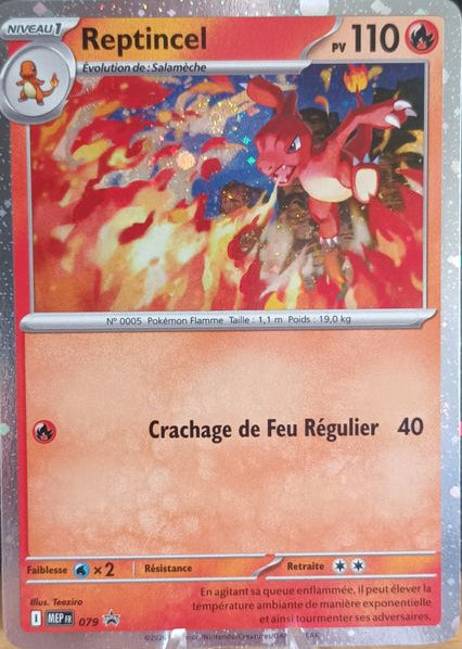 Reptincel MEP079, carte Cartes Promo Méga-Évolution (MEP), en vente à Manga Cash à Ans, province de Liège.