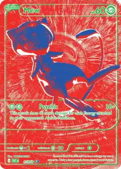 Mew R/RGB, carte 30ᵉ Anniversaire (30C), en vente à Manga Cash à Ans, province de Liège.