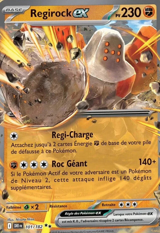 101/182 : Regirock EX - Rivalités Destinées - DRIFR