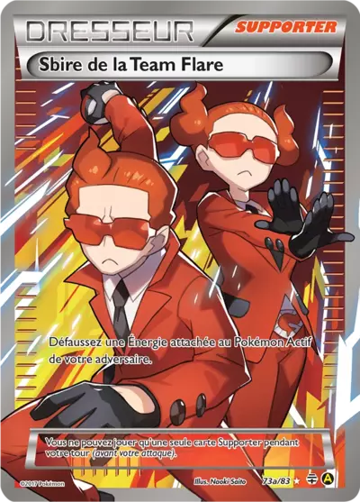 Carte Pokémon Sbire de la Team Flare 73a/83 Générations en français