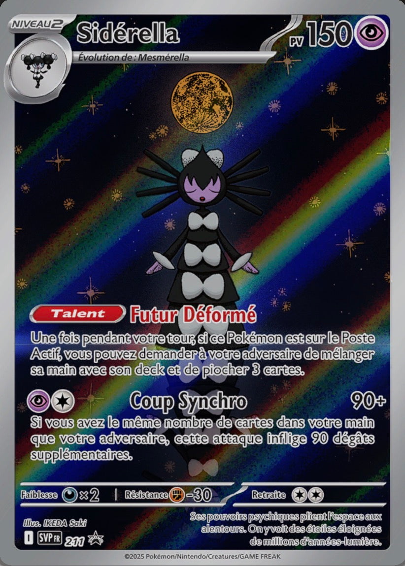 Sidérella SVP211 Promo des cartes Écarlate et Violet, mise en avant par Manga Cash à Ans en région liégeoise.